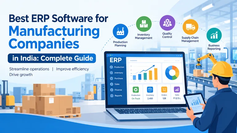 Best ERP Software for Manufacturing Companies in India